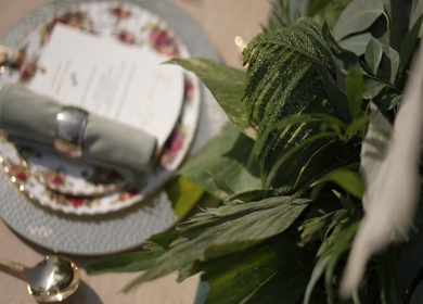 A Slow Motion Shot of an Indian Wedding Venue Decoration in India