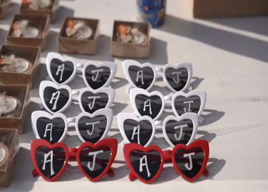 A Slow Motion Shot of an Indian Wedding Venue Decoration in India