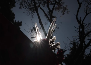A Slow Motion Shot of an Indian Wedding Venue Decoration at Mussoorie,Uttarakhand in India