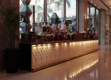 A Slow Motion Shot of an Indian Wedding Venue Decoration in India