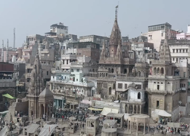 A slow motion shot at Ganga Ghat at Varansi,Banaras, Uttar Pradesh,India