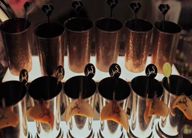 5th January 2025 : A slow motion shot of a bar at an Indian wedding in New Delhi, India