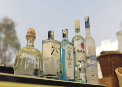 5th January 2025 : A slow motion shot of a bar at an Indian wedding in New Delhi, India