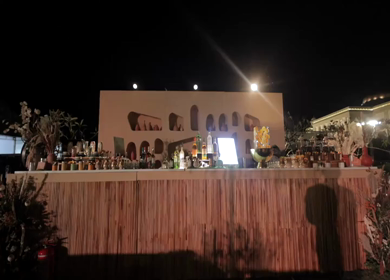 5th January 2025 : A slow motion shot of a bar at an Indian wedding in New Delhi, India