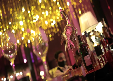 9th February, 2022: A Shot of Drinks decorated at a Bar for Cocktail Function in India