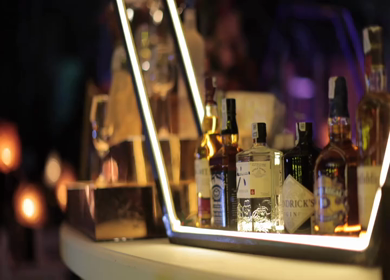 5th January 2025 : A slow motion shot of a bar at an Indian wedding in New Delhi, India