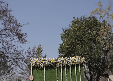 5th January 2025 : A slow motion shot of a bar at an Indian wedding in New Delhi, India