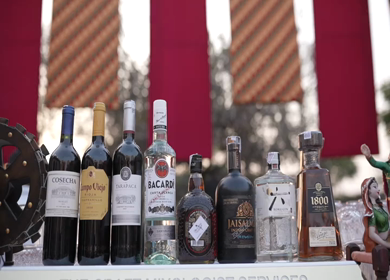 5th January 2025 : A slow motion shot of a bar at an Indian wedding in New Delhi, India
