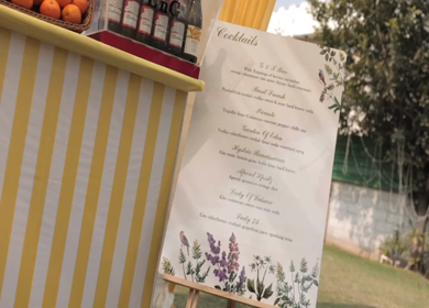 5th January 2025 : A slow motion shot of a bar at an Indian wedding in New Delhi, India