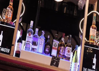 5th January 2025 : A slow motion shot of a bar at an Indian wedding in New Delhi, India
