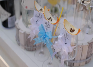 A slow motion shot of a bar at an Indian wedding in New Delhi, India