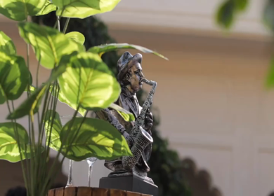 A slow motion shot of a bar at an Indian wedding in New Delhi, India