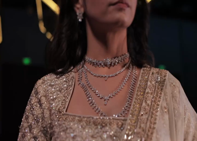A Slow Motion Shot of an Indian Bride showing her Bridal Jewellery at her Indian Wedding in India