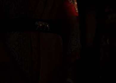 A Slow motion Shot of an Indian Bride showing her Bridal Jewellery at her Indian Wedding in India