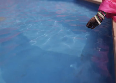 A Slow motion shot of a Indian Groom and Indian Bride posing towards camera at their Indian wedding in India