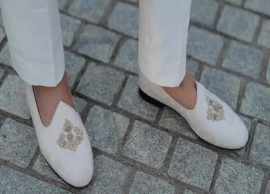 A shot of an Indian Groom posing for the photoshoot at his Indian Wedding