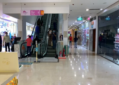 1st November 2020:  A Shot of people at the Mall of India during pandemic in Noida,NCR,India