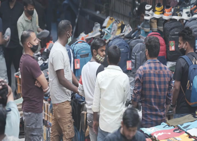 4th April 2021: Shot of people at Nehru Place market during Covid-19 at New Delhi,India