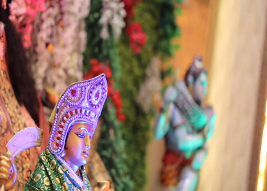 A shot of an Indian Wedding where rituals are being performed in India