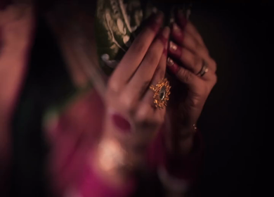 A shot of an Indian Wedding where rituals are being performed in India