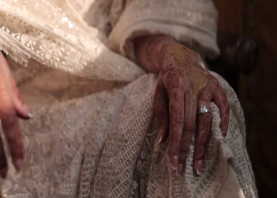 A shot of an Indian Wedding where rituals are being performed in India