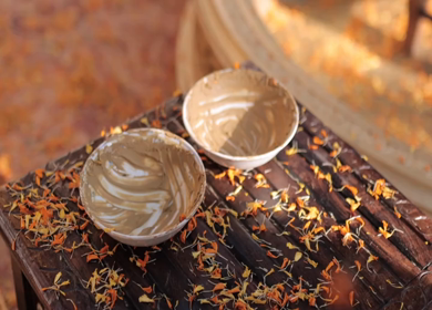 A shot of an Indian Wedding where rituals are being performed in India