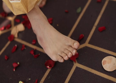 A shot of rituals being performed at an Indian Wedding in India
