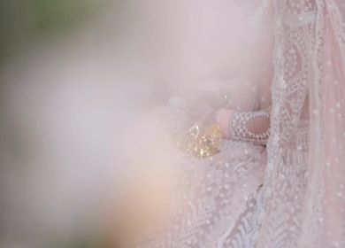 A Slow Motion Shot of an Indian Wedding where rituals are being performed in India