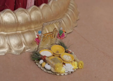 A Slow Motion Shot of an Indian Wedding where rituals are being performed in India