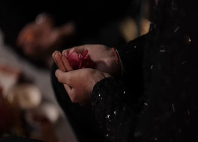 A Slow Motion Shot of an Indian Wedding where rituals are being performed in India