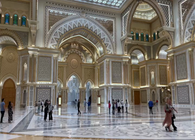 30 March 2023 : Shot of Qasr Al Watan, Presidential Palace of the United Arab Emirates,Abu Dhabi 