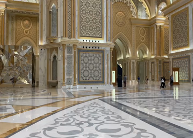 30 March 2023 : Shot of Qasr Al Watan, Presidential Palace of the United Arab Emirates,Abu Dhabi 