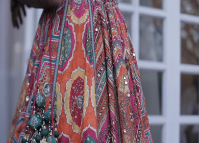 Shot of a beautiful Indian Bride posing for her wedding shoot in India