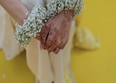 Shot of a beautiful Indian Bride posing for her wedding shoot in India
