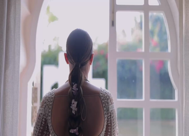 Shot of a beautiful Indian Bride posing for her wedding shoot in India