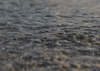 A slowmotion shot of waves at Pangong Lake in Leh, Ladakh